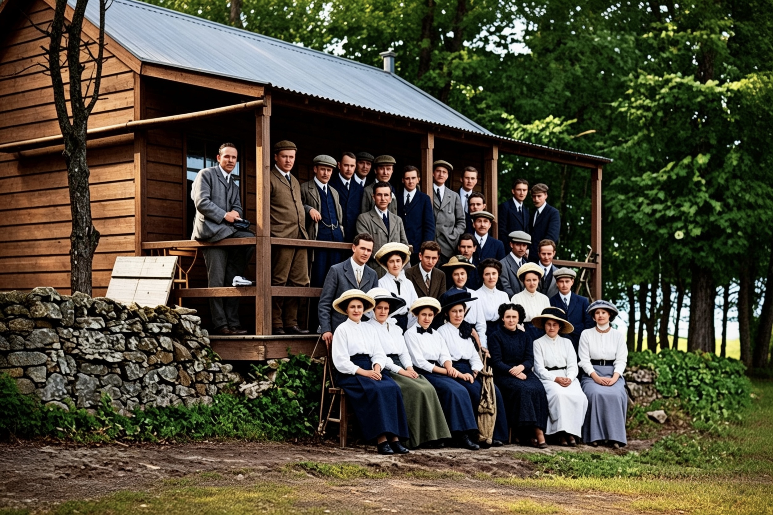 The first Clubhouse, colourised